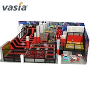 Sisätilojen suuret trampoliinipuistolaitteet